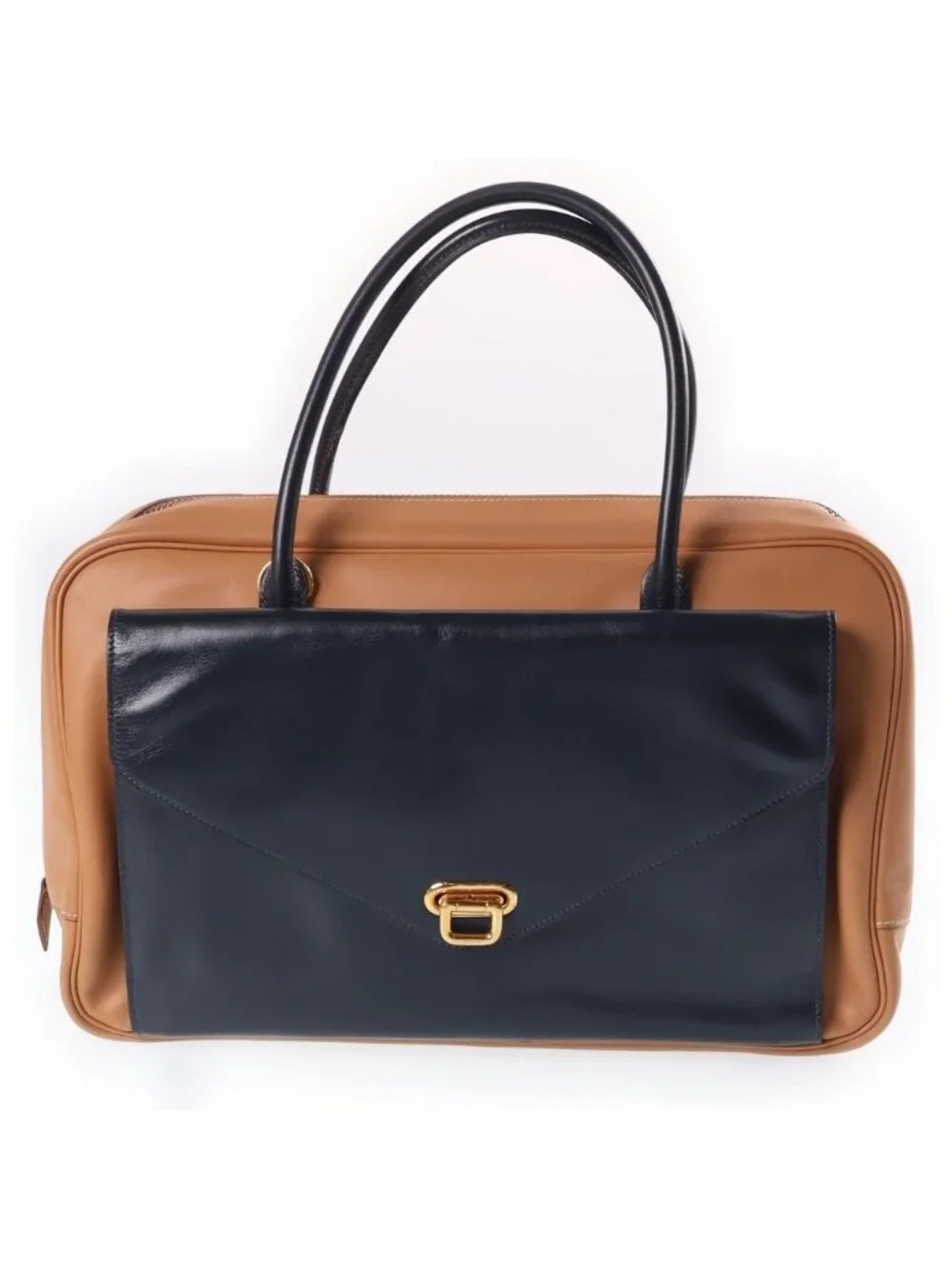 Hermes Lorraine Handbag Voga River Box Calf Gold